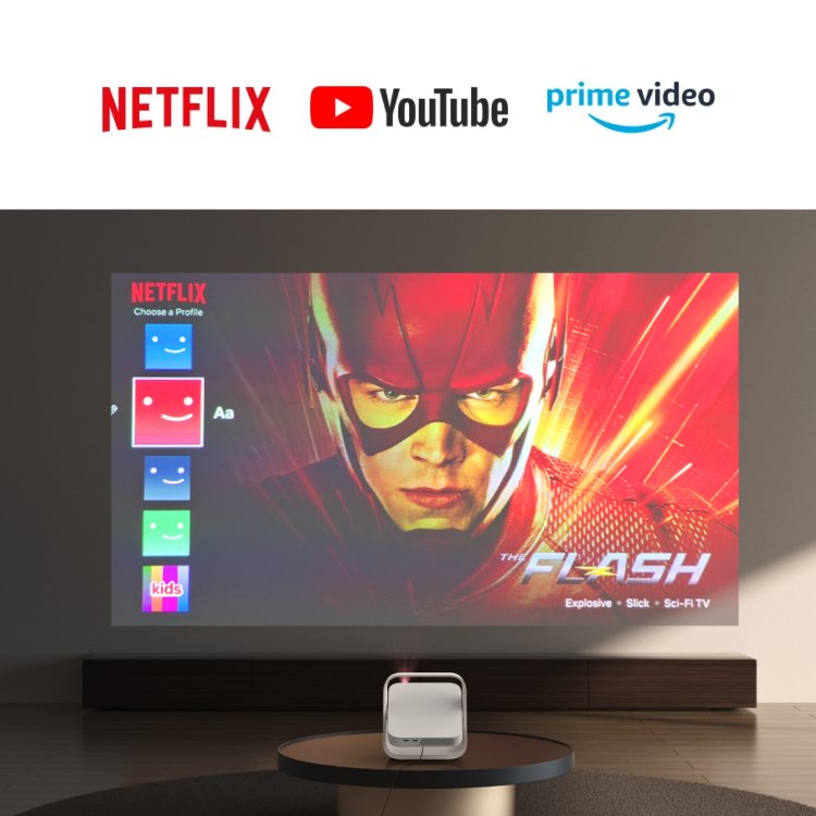 XGIMI Elfin Flip projector Feature Licensed Netflix