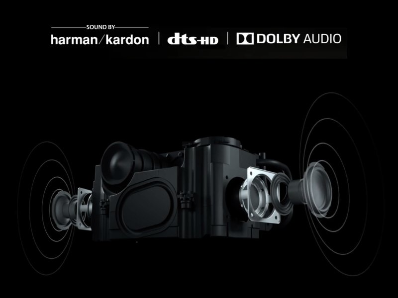 Immerse yourself in theater-quality sound with XGIMI Horizon's dual 8W Harman Kardon speakers. Enjoy rich, balanced audio with low distortion and high dynamic response. Combined with DTS Studio Sound Technology, Horizon delivers a surround sound experience with enhanced dialog and bass. It can also function as a high-fidelity Bluetooth speaker, connecting seamlessly with any device.