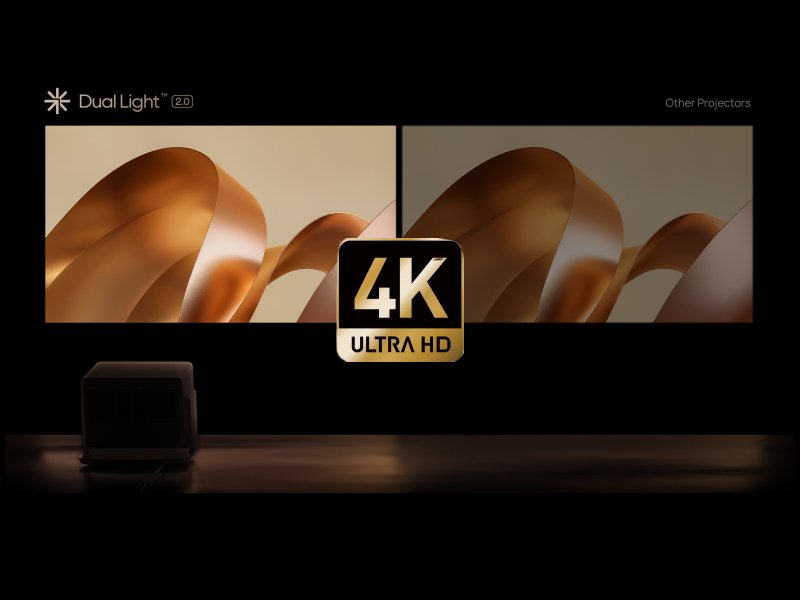 3100 ISO Lumens Stunning Clarity on A Big Screen with 4k clarity.