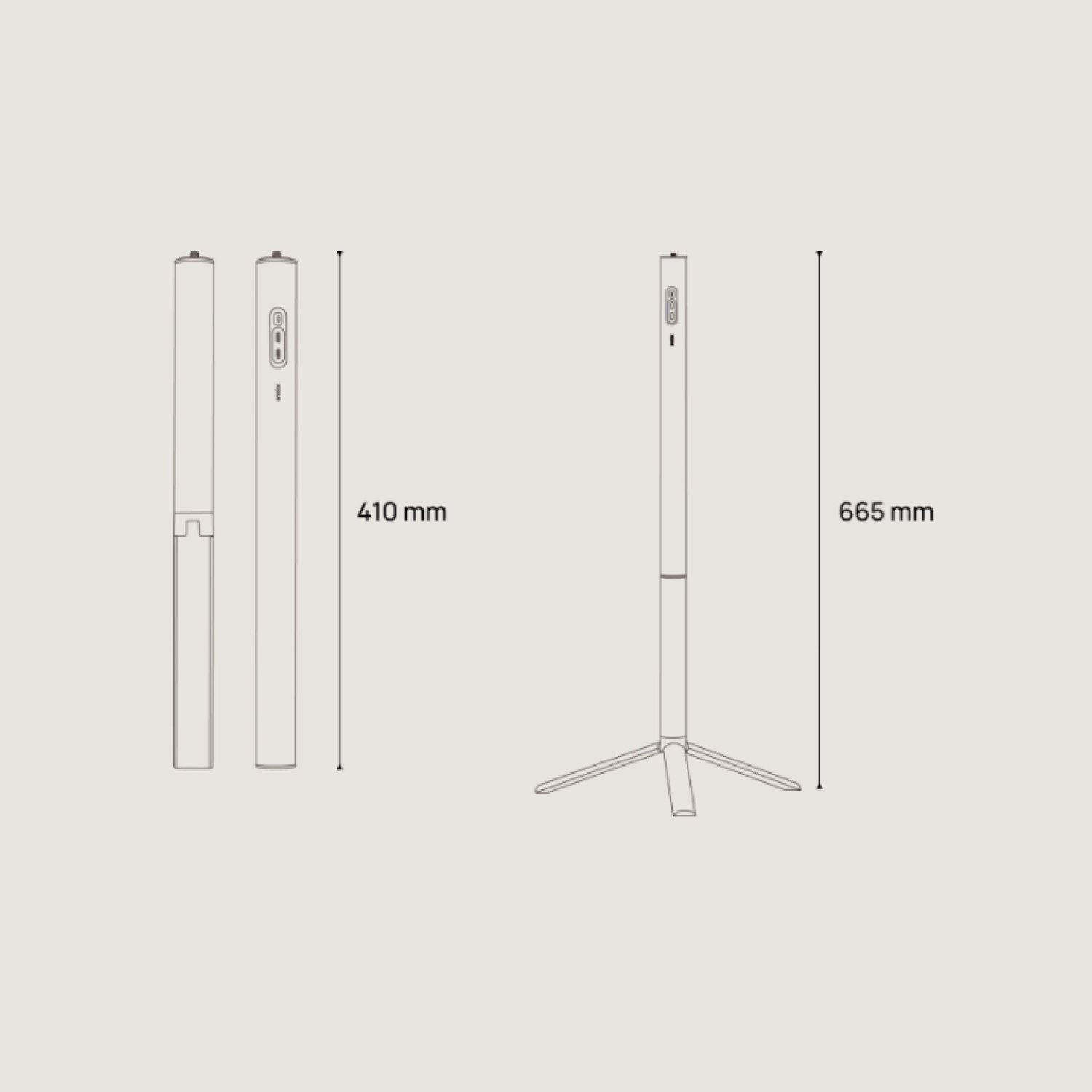 XGIMI PowerBase Stand Size