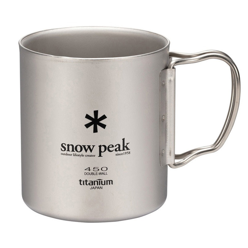 Snow Peak Stainless Ti-Double Mug  in 300ml/450ml