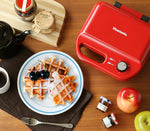 Load image into Gallery viewer, Vitantonio Waffle &amp; Hot Sandwich Bakers With 2 Baking Pans VWH-50(Red/White)
