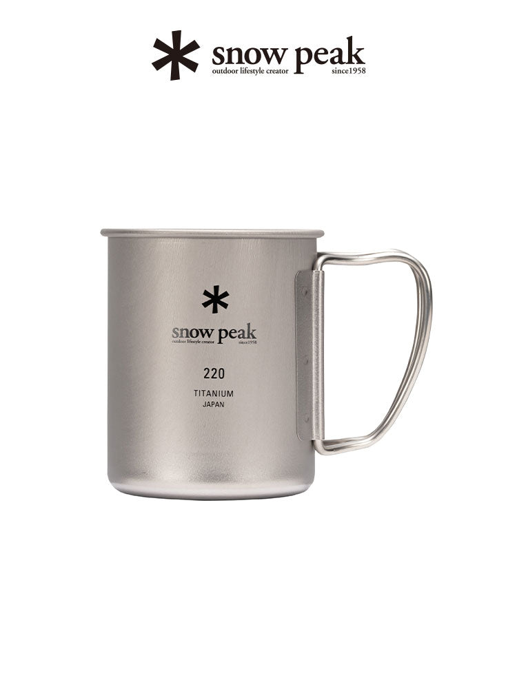 [New Arrivals] Japan Snow Peak Single-layer Titanium Cup 220ml-mg-141