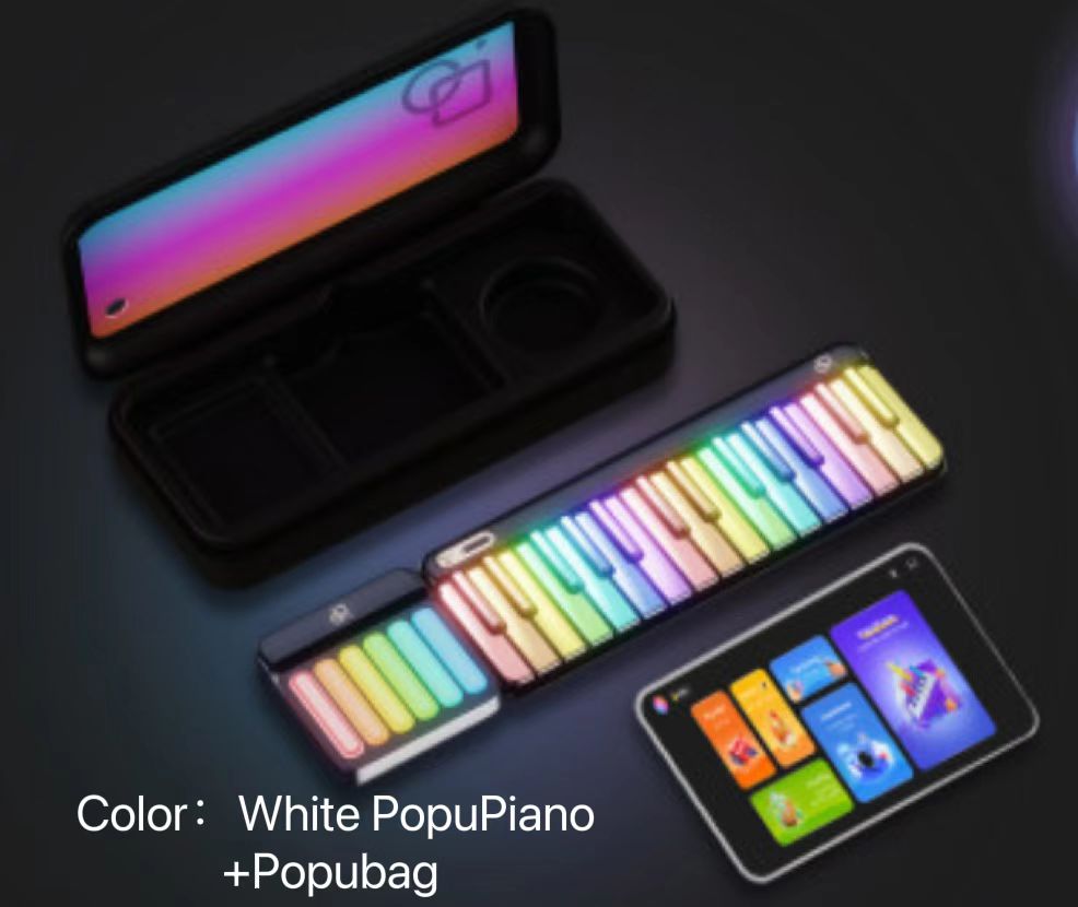 PopuPiano Smart Portable Piano（White）