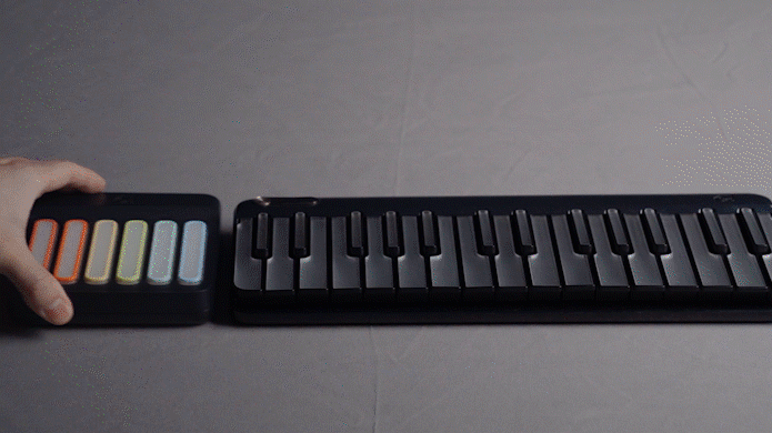 PopuPiano Smart Portable Piano（White/Black）